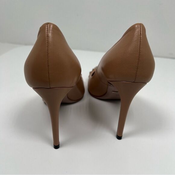 Gucci Gucci Beige Leather Studded Coline Pumps Size 38 - Picture 4 of 13